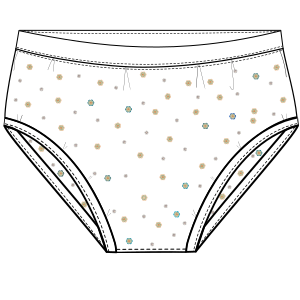Fashion sewing patterns for LADIES Underwear Cotton panties 7170